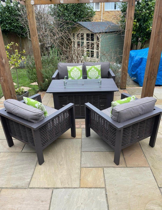 Luxury Benby Garden Sofa Set with Fire Pit