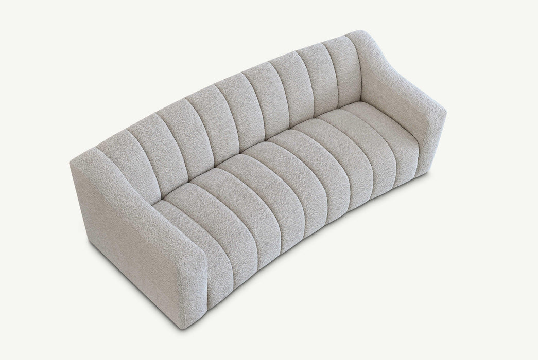 Historia 3 Seater Sofa in Oatmeal Teddy Fabric