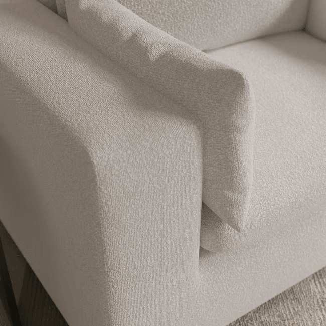 Hudders Boucle Cream Sofa Set