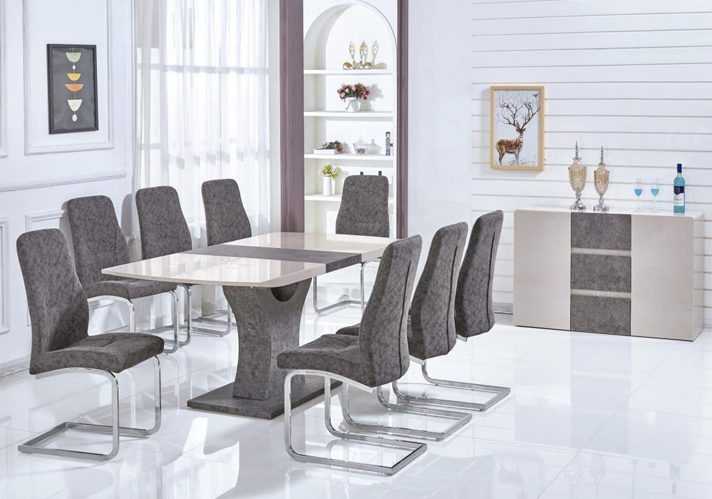 Riverson Dining Table in Cream and Stone