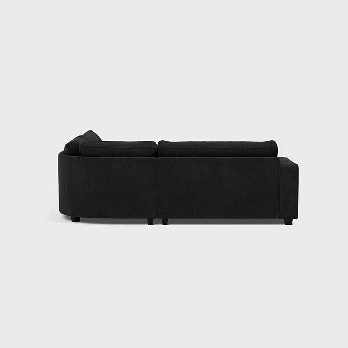 Bloomsbury Double Corner Sofa - Black Top - Couchek