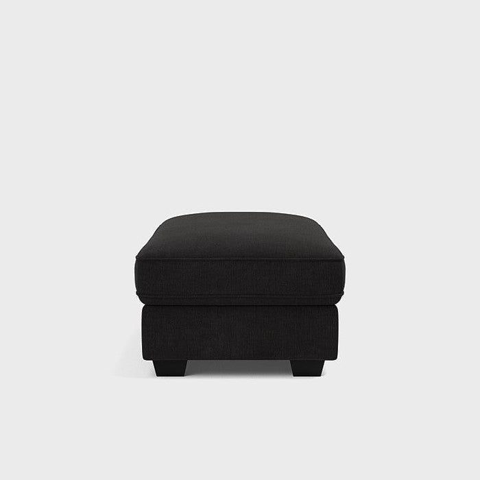 Bloomsbury Footstool - Black Top - Couchek