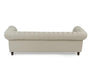 Chester buttoned Sofa Range in Linen Ivory - Couchek