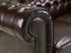 Chesterfield Leather 2 Seater - Antique Brown - Couchek