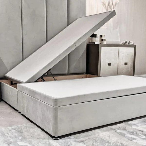 Maru Velvet Ottoman Divan Bed Base - Couchek