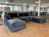 Murph U Shape Sofa in Italian Velvet - Couchek