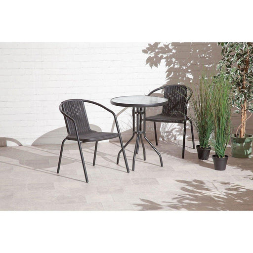 3 Piece Rattan Bistro Set - Couchek