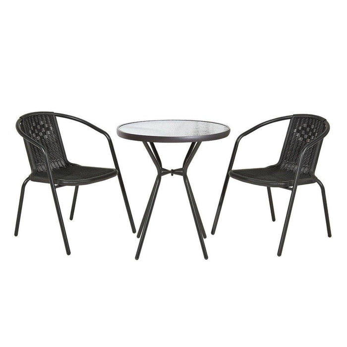 3 Piece Rattan Bistro Set - Couchek