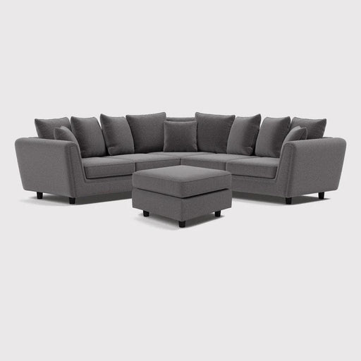 Ascot Double Corner Sofa Footstool Set - Couchek