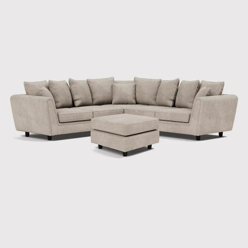 Ascot Double Corner Sofa Footstool Set - Couchek