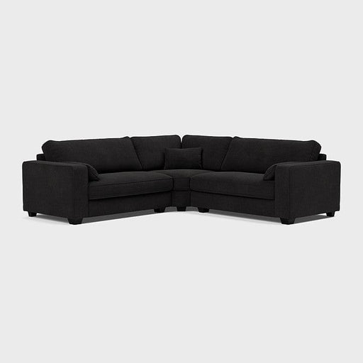 Bloomsbury Double Corner Sofa - Black Top - Couchek