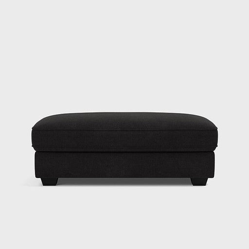 Bloomsbury Footstool - Black Top - Couchek