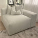 Lenox Silver Velvet Pillow Back Sofa Range - Couchek