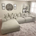 Lenox Silver Velvet Pillow Back Sofa Range - Couchek