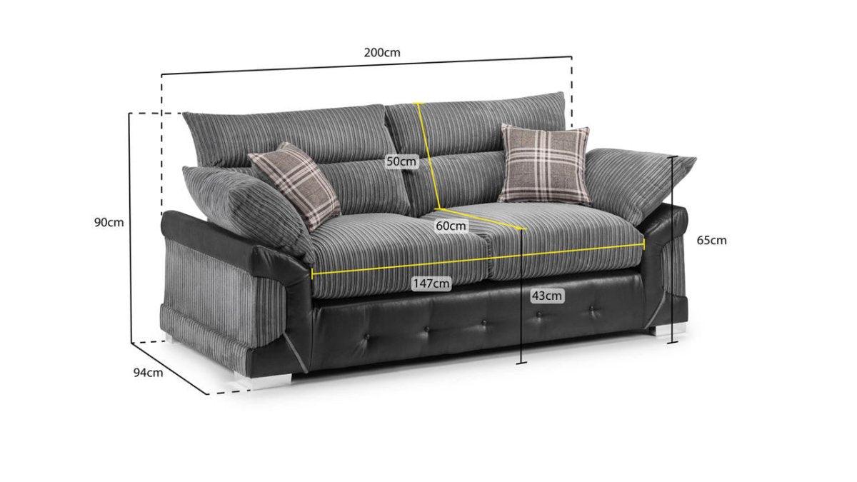 Logan 3 Seater Sofa - Couchek