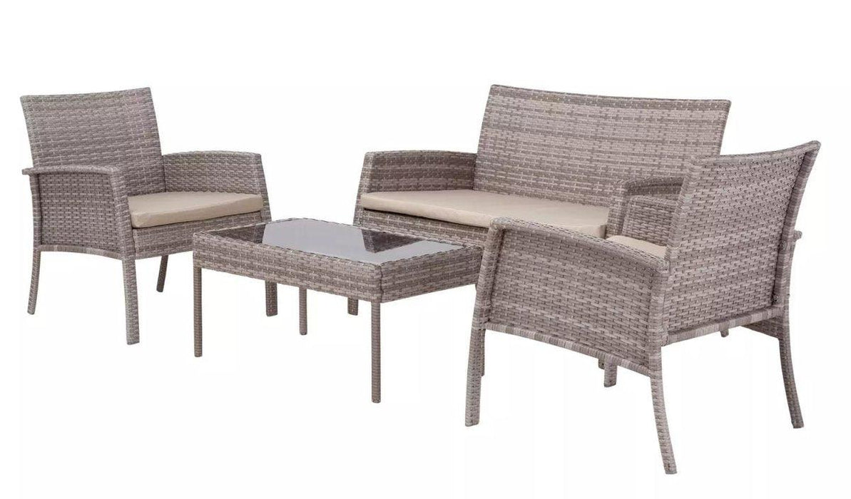 Lucia 4 Seater Rattan Effect Sofa Set - Couchek