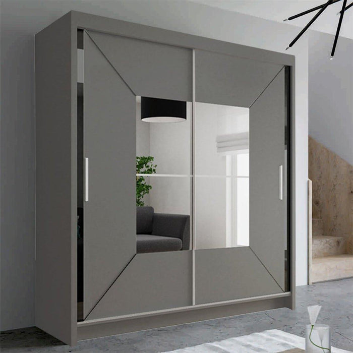 NIKOLA WHITE SLIDING DOOR WARDROBE - Couchek