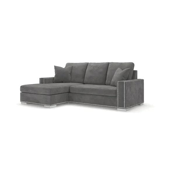 Olivia Small Corner Sofa - Studded - Couchek