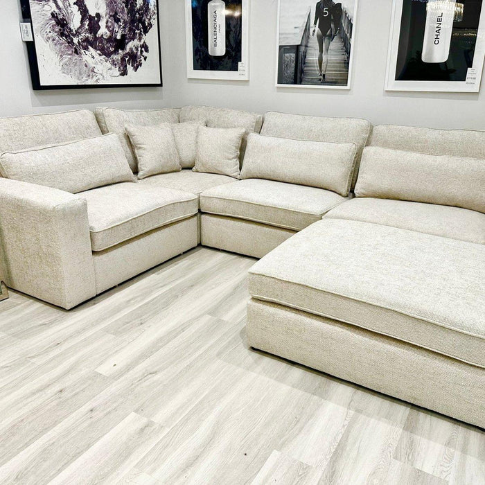 Rovigo Premium Corner Sofa - Oatmeal - Couchek