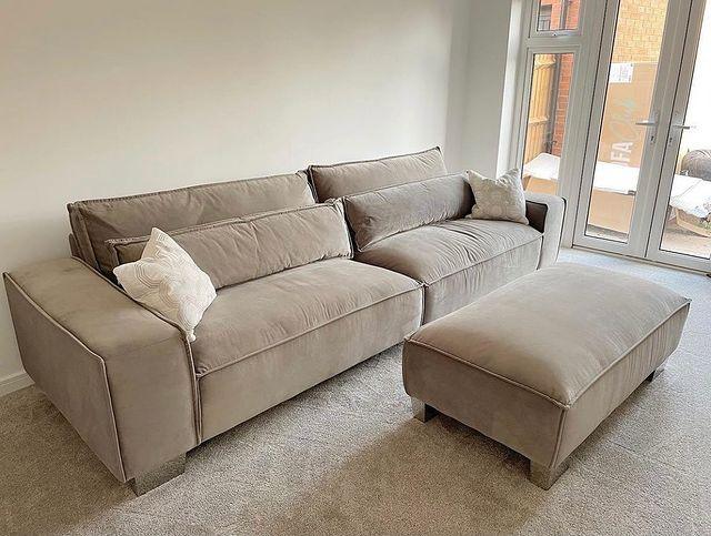 Sloane 4 Seater & Footstool Bundle - Couchek