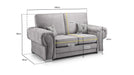 Verona Fullback 2 Seater Sofa - Couchek