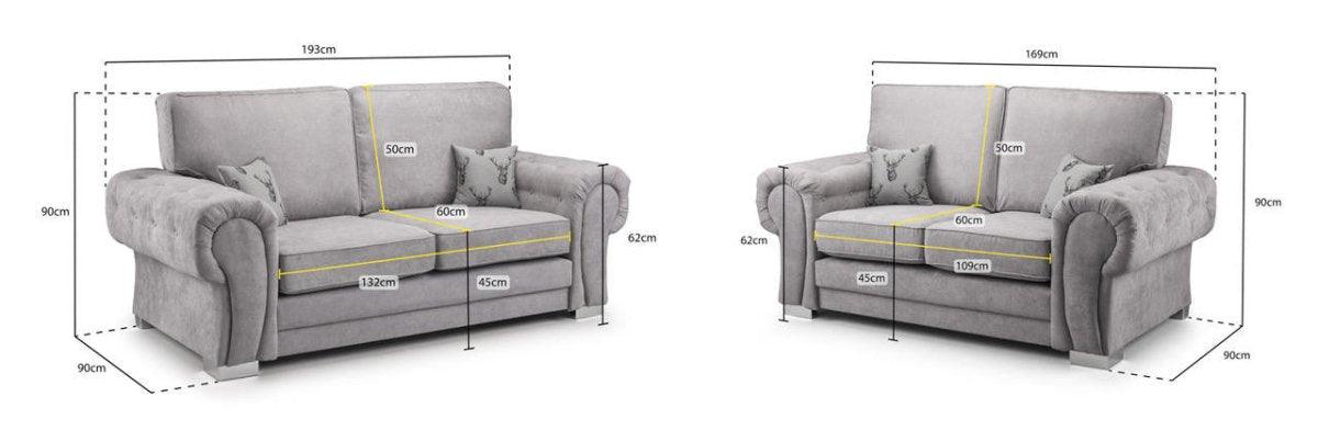 Verona Fullback 3+2 Sofa Set - Couchek