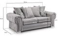 Verona Scatterback 3 Seater - Couchek