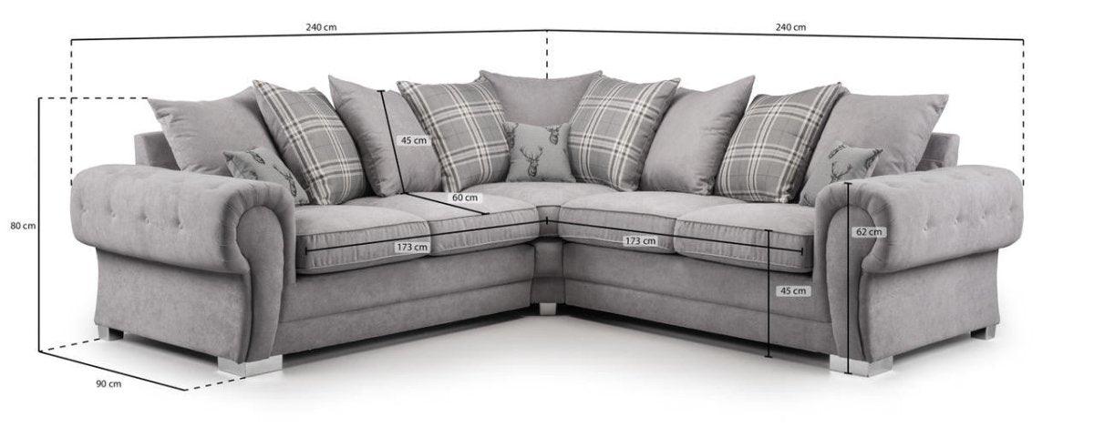 Verona Scatterback Corner Sofa - Couchek